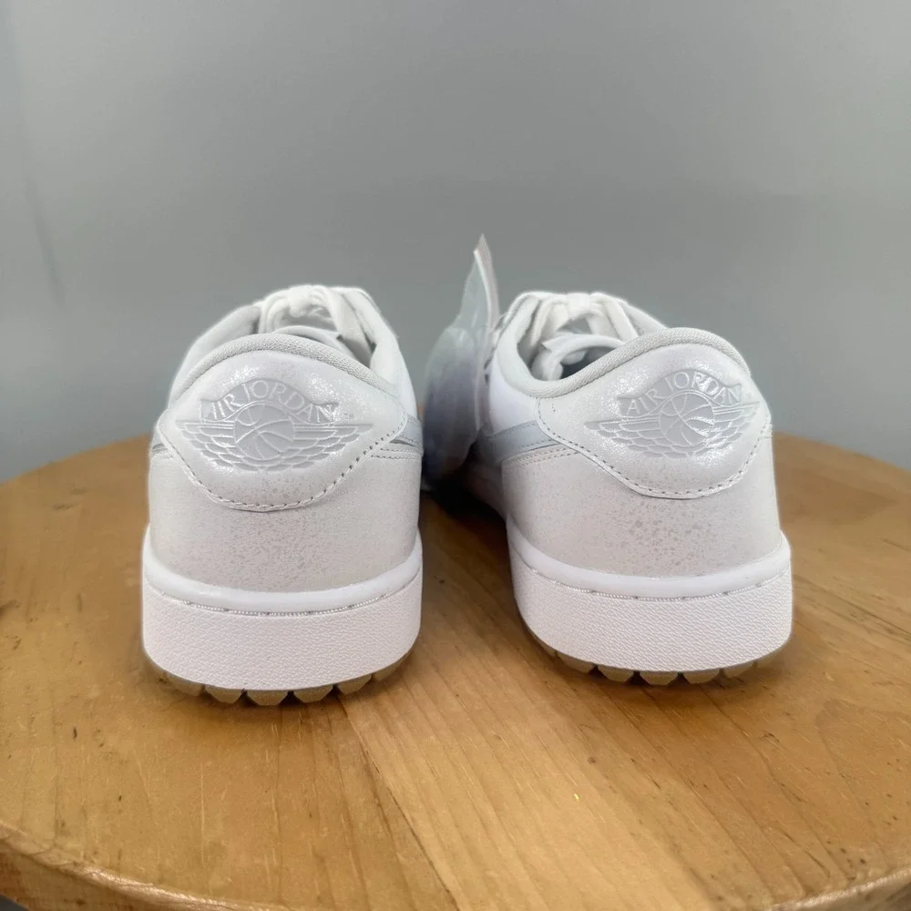Nike Air Jordan 1 Low G Mens Size 12 Golf Shoes White Gum Platinum Spikeless NEW